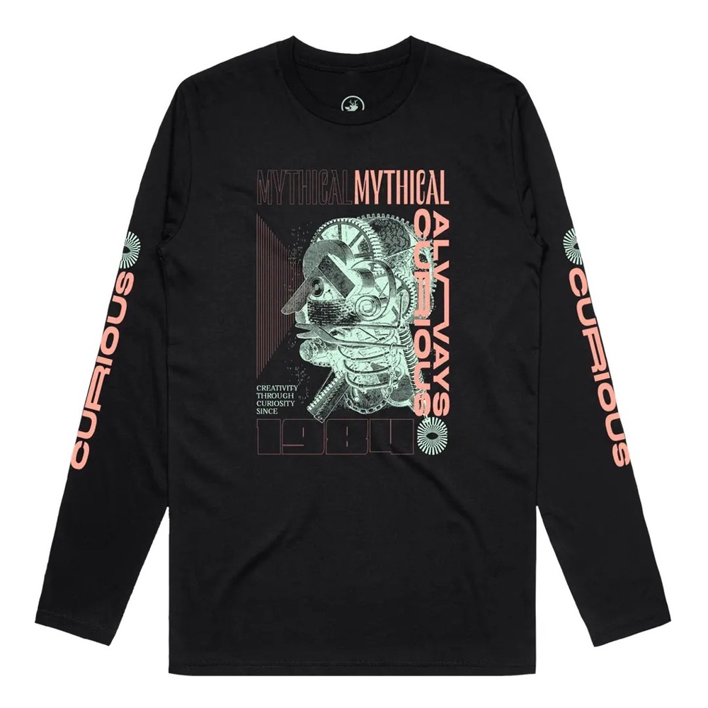 “Always Curious” Long Sleeve T-Shirt By Mythical Entertainment